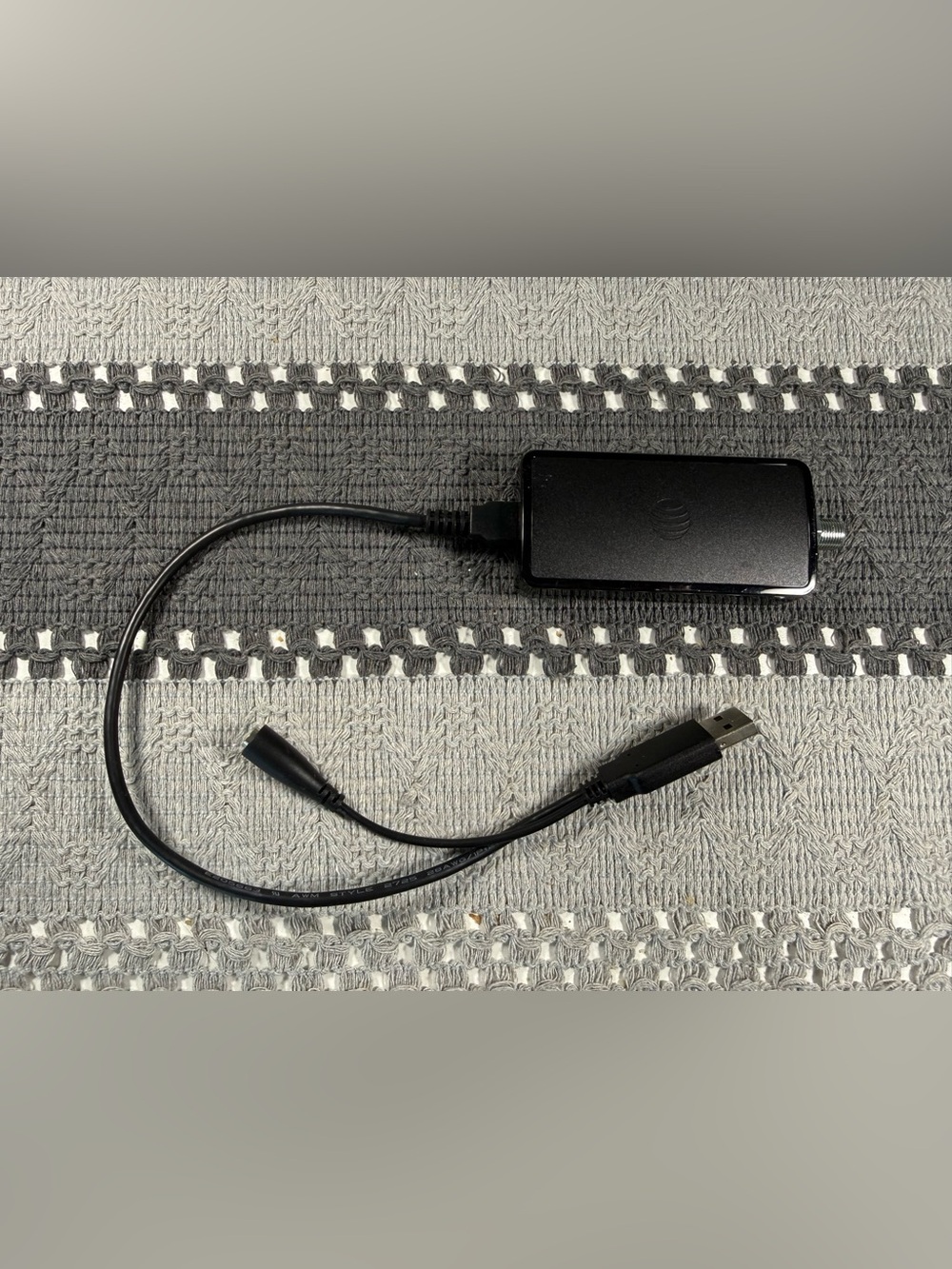 AT&T OTA LCC LCCR0X-38 USB TV Tuner Adapter 216010 Coaxial Plug Connector